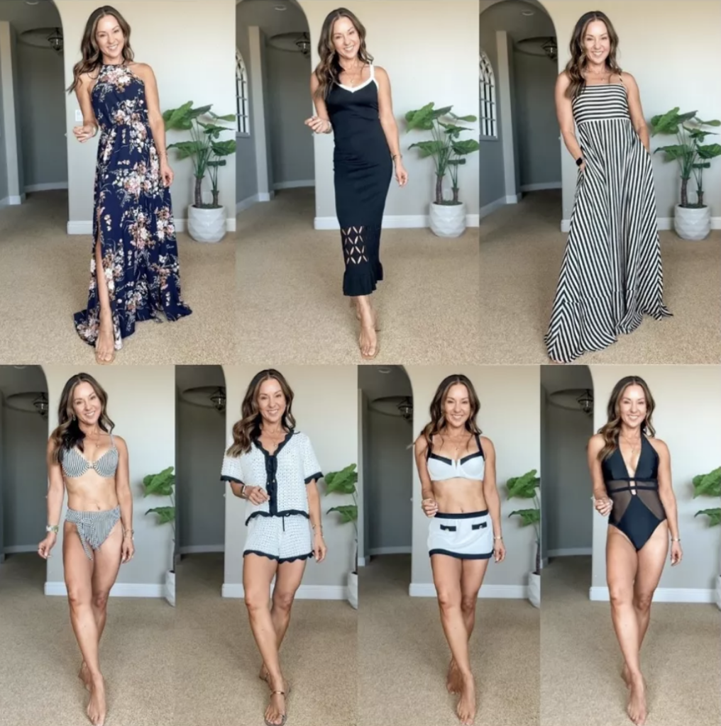 Chic summer looks for women featuring casual and vacation-ready outfits, Trendy summer looks with lightweight dresses, Stylish summer looks 2025 with flowy skirts, Easy summer looks for everyday wear, Cute and casual summer looks for women